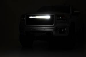 Rough Country - Rough Country Mesh Grille - 30" Dual Row LED - Black - Amber DRL - GMC Sierra 1500 (14-15) - 70190BDA - Image 6