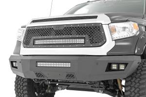 Rough Country - Rough Country Mesh Grille - 30" Dual Row LED - Black - Amber DRL - Toyota Tundra (14-17) - 70224 - Image 2