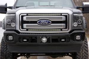 Rough Country - Rough Country LED Light - Grill Mnt - 30" Black Single Row - White DRL - Ford Super Duty (11-16) - 70530BLDRL - Image 2