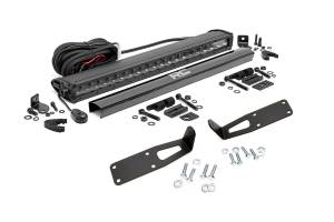 Rough Country - Rough Country LED Light - Bumper Mount - 20" Black Single Row - Ram 2500 (10-18) - 70568BL - Image 1