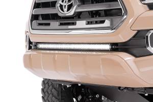 Rough Country - Rough Country LED Light - Lower Grille Mnt - 30" Black Single Row - White DRL - Toyota Tacoma (16-23) - 70619BLDRL - Image 2