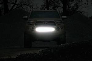 Rough Country - Rough Country LED Light - Lower Grille Mnt - 30" Black Single Row - White DRL - Toyota Tacoma (16-23) - 70619BLDRL - Image 4