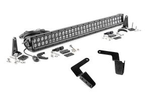 Rough Country LED Light - Bumper Mount - 30" Black Dual Row - Toyota FJ Cruiser (07-14) - 70652