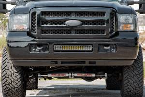 Rough Country - Rough Country LED Light - Bumper Mount - 20" Chrome Dual Row - White DRL - Ford Super Duty (05-07) - 70664DRL - Image 2