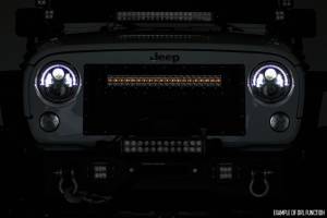 Rough Country - Rough Country Black Series LED Light Bar - Amber DRL - 12 Inch - Single Row - 70712BLDRLA - Image 4