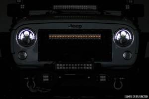 Rough Country - Rough Country Black Series LED Light Bar - Amber DRL - 8 Inch - Single Row - 70718BLDRLA - Image 4