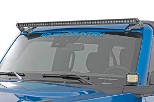 Rough Country - Rough Country Black Series LED Light Bar - Cool White DRL - 50 Inch - Single Row - 70750BLDRL - Image 3