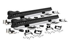 Rough Country LED Light - Grill Mnt - 30" Black Single Row Pair - Ford Super Duty (11-16) - 70771