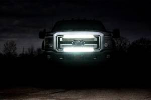 Rough Country - Rough Country LED Light - Grill Mnt - 30" Black Single Row Pair - Ford Super Duty (11-16) - 70771 - Image 3