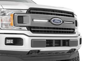 Rough Country - Rough Country LED Light - Grille Mount - 10" Black Slimline Pair - Ford F-150 (18-20) - 70808 - Image 5