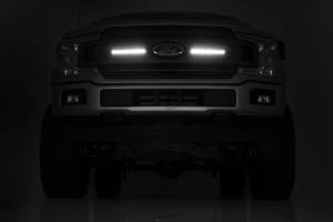 Rough Country - Rough Country LED Light - Grille Mount - 10" Black Slimline Pair - Ford F-150 (18-20) - 70808 - Image 6