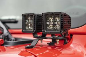 Rough Country - Rough Country Jeep Quad LED Light Pod Kit - Black Series w/ White DRL (18-22 JL / 20-22 Gladiator) - 70824 - Image 3