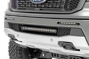 Rough Country LED Light - Bumper Mount - 6" Black Slimline Pair - Ford Ranger (19-23) - 70829