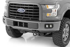 Rough Country - Rough Country LED Light - Fog Mount - Dual 2" Black Pairs - SAE - Ford F-150 (15-17) - 70831 - Image 2