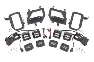 Rough Country - Rough Country LED Light - Fog Mount - Dual 2" Black Pairs - Flood - Ford F-150 (15-17) - 70833 - Image 1