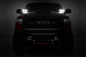 Rough Country - Rough Country LED Light - Ditch Mount - Dual 2" Black Pairs - Amber DRL - Toyota Tundra (14-21) - 70838 - Image 5