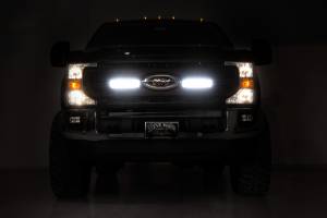 Rough Country - Rough Country LED Light Kit - Grille Mount - 10 Inch Black - Slimline - Ford Super Duty (20-21) - 70898 - Image 3