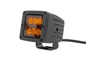 Rough Country - Rough Country 2 Inch Black Series LED Light Pods - Spot - Amber - Square - 70903A - Image 2