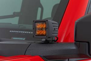 Rough Country - Rough Country 2 Inch Black Series LED Light Pods - Spot - Amber - Square - 70903A - Image 3