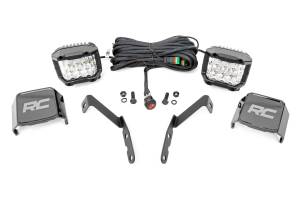 Rough Country LED Light - Ditch Mount - 3" OSRAM - Wide - Chevy 1500 & Chevy/GMC 2500HD/3500HD (07-14) - 71062