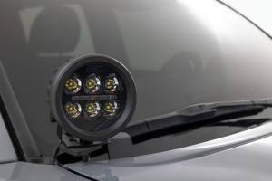 Rough Country - Rough Country LED Light Kit - Ditch Mount - 2" Black Pair - Spot - Toyota Tacoma (16-23) - 71080 - Image 2