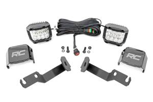 Rough Country - Rough Country LED Light Kit - Ditch Mount - 3" OSRAM - Wide - Toyota Tacoma (05-15) - 71091 - Image 1