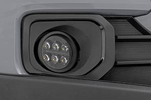 Rough Country - Rough Country LED Fog Light Kit - 3.5 Inch Round Black Series - Amber DRL - Toyota Tacoma (16-22) - 71095 - Image 1