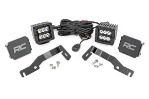 Rough Country - Rough Country LED Light Kit - Ditch Mount - 2" Black Pair - Spot - Toyota Tacoma (2024) - 72101 - Image 2