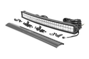 Rough Country - Rough Country Chrome Series LED - 30 Inch Light- Curved Dual Row - White DRL - 72930D - Image 1