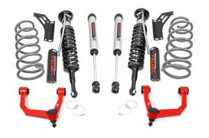 Rough Country 3 Inch Lift Kit - Upper Control Arms - RR Coils - Vertex/V2 - Toyota 4Runner (10-24) - 76658RED