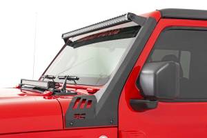 Rough Country - Rough Country JEEP JL/JT 50IN LED UPPER WINDSHIELD MOUNT W/ 50IN SINGLE ROW Spectrum - 80065 - Image 2