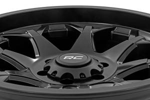 Rough Country - Rough Country Rough Country 80 Series Wheel - One-Piece - Semi Gloss Black - 20x9 - 6x135 - 0mm - 80200917 - Image 5