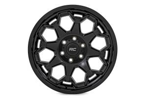 Rough Country - Rough Country Rough Country 80 Series Wheel - One-Piece - Semi Gloss Black - 20x9 - 6x135 - -12mm - 80201217 - Image 2