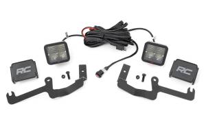 Rough Country LED Light - Ditch Mount - 2 " Spectrum Pair - Spot - Chevy Silverado 1500 (19-23) - 80841