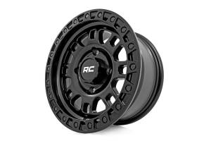 Rough Country - Rough Country Rough Country 82 Series Wheel - One-Piece - Semi Gloss Black - 14x7 - 4x156 - +10mm - 82140730 - Image 3