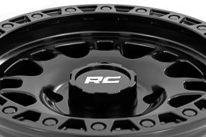 Rough Country - Rough Country Rough Country 82 Series Wheel - One-Piece - Semi Gloss Black - 14x7 - 4x137 - +10mm - 82140733 - Image 6