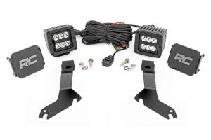 Rough Country LED Light Kit - Ditch Mount - 2" Black Pair - Spot - Chevy Silverado 1500 (99-06) - 82282