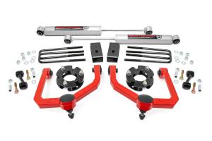 Rough Country 3 Inch Lift Kit - N3 Shocks - Nissan Titan 2WD/4WD (2004-2024) - 83430RED