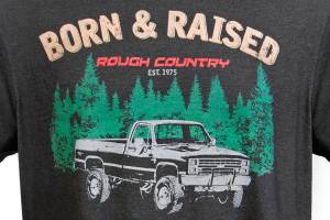 Rough Country - Rough Country Rough Country T-Shirt - Born & Raised - Black - 2XL - 840812X - Image 2