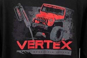 Rough Country - Rough Country Rough Country T-Shirt - Long Sleeve - Vertex - Black - SM - 84090SM - Image 2