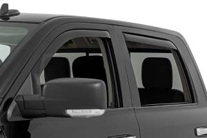 Rough Country Side Window Deflectors - In Channel Rain Guard - Ram 1500/2500/3500 (10-24 & Classic) - 840924