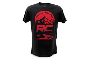 Rough Country Rough Country T-Shirt - RC Mountains - Black - MD - 84092MD