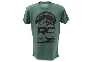 Rough Country Rough Country T-Shirt - RC Mountains - Forest Green - LG - 84094LG