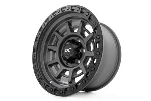 Rough Country - Rough Country Rough Country 85 Series Wheel - Simulated Beadlock - Gunmetal Gray/Black - 17x9 - 8x6.5 - +0mm - 85170010A - Image 4