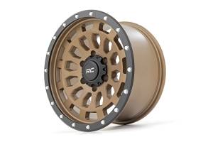 Rough Country - Rough Country Rough Country 87 Series Wheel - Simulated Beadlock - Bronze/Black - 17x8.5 - 6x5.5 - +0mm - 87170912 - Image 3