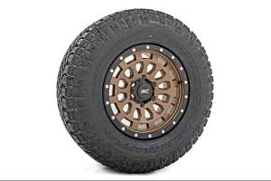 Rough Country - Rough Country Rough Country 87 Series Wheel - Simulated Beadlock - Bronze/Black - 17x8.5 - 6x5.5 - +0mm - 87170912 - Image 5