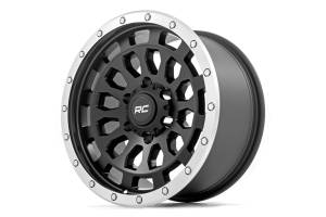 Rough Country - Rough Country Rough Country 87 Series Wheel - Simulated Beadlock - Black/Machined - 17x8.5 - 6x5.5 - +0mm - 87170912B - Image 3