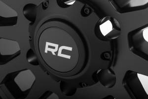 Rough Country - Rough Country Rough Country 87 Series Wheel - Simulated Beadlock - Black/Machined - 17x8.5 - 6x5.5 - +0mm - 87170912B - Image 4