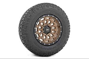 Rough Country - Rough Country Rough Country 87 Series Wheel - Simulated Beadlock - Bronze/Black - 17x8.5 - 5x4.5 - +0mm - 87170913 - Image 5