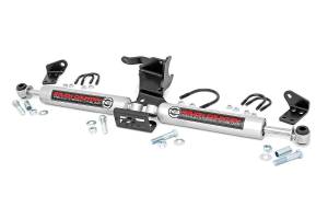 Rough Country N3 Steering Stabilizer - Dual - 2.5-8 Inch Lift - Jeep Gladiator JT (20-22)/Wrangler JL (18-23) - 87304